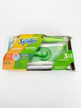 Swiffer Sweeper Duster Starter Kit 3 in 1 Dry Wet Mop